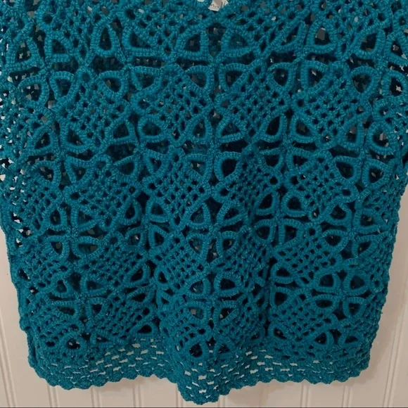 Vintage Crocheted Boho Vest or Tank Top - Picture 5 of 7
